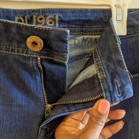 DL1961 Grace Jeans Womens Size 29 Dark Wash High Rise Straight Leg Stretch Denim - Picture 8 of 15